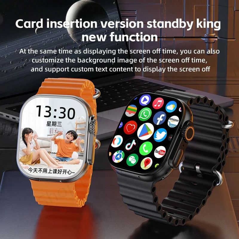 S10 Ultra CD12 Smartwatch Android 10.0 5G LTE Full Netcom Sim Card Rotary Camera GPS WIFI Touch encoder 4G Smart Watch Men Women Oasis Select