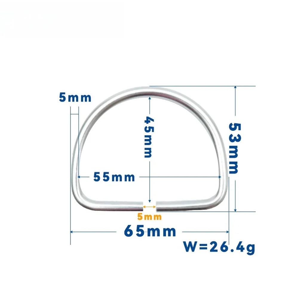 SS316 Stainless Steel D Ring Quick Release Buckle For Diving Backpack Gear And Water Sports Equipment Accessories Oasis Select Gray