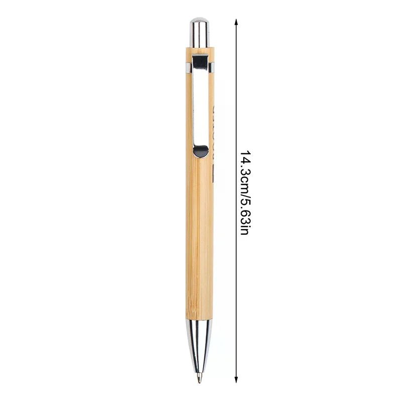 2Pcs Bamboo Ballpoint Pen Stylus Contact Pen Office & School Supplies Pens & Writing Supplies Gifts-Black Ink Oasis Select