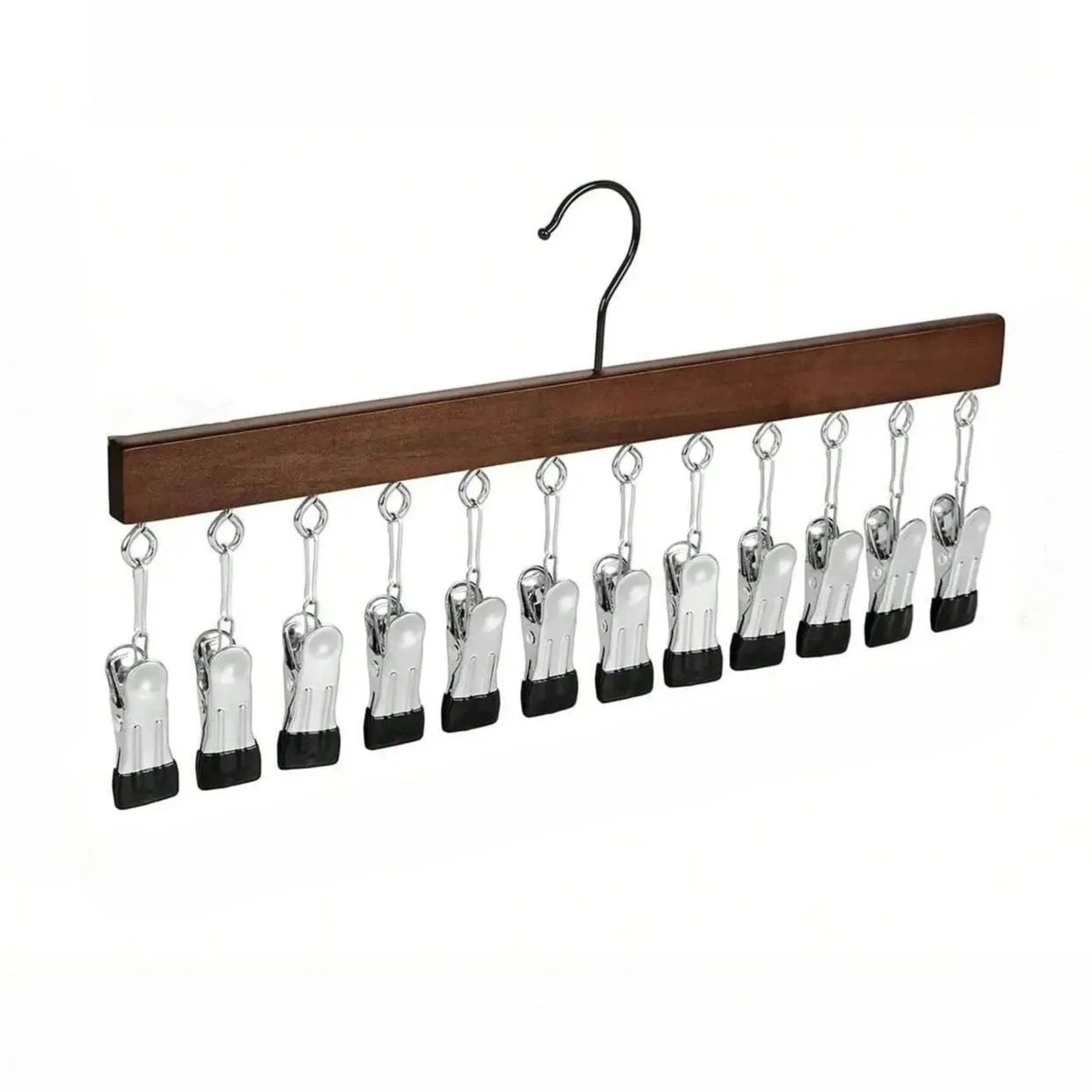 Multi Hook Clothes Hanger Space Saving Wardrobe Organizer Heavy Duty Garment Storage Rack Multifunctional Clip Holder Oasis Select vintage color