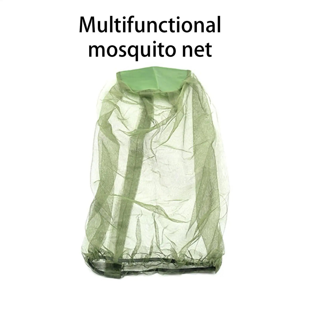 1PC Outdoor Head Face Mask Hat Net Cover Anti-mosquito Cover Mosquito Net Cap Travel Breathable Head Mesh Covers Fishing Caps Oasis Select