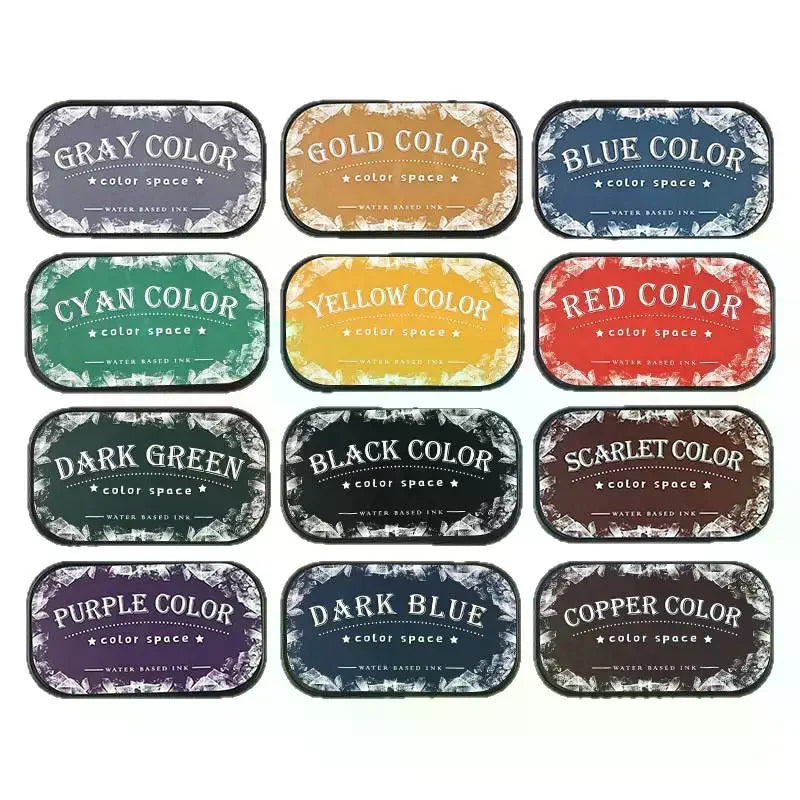 Color Space Series Water Based Ink High Density Sponge Inkpad Planner Art Scrapbook Supplies School Accessories Stationery Oasis Select