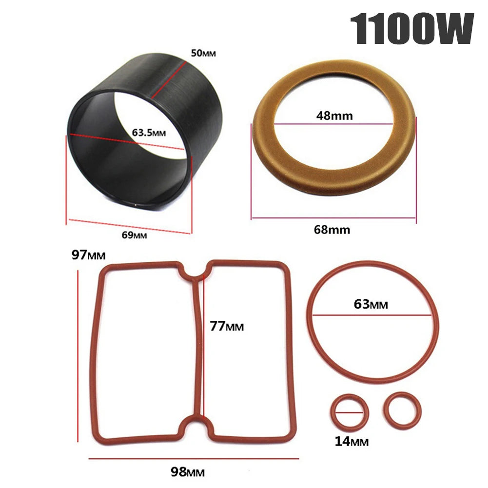 Air Compressor Oil Free Cylinder Sleeve Piston Cylinder Ring Kit 550W 750W 1100W 1500W For Air Compressor Accessories Oasis Select For 1100W