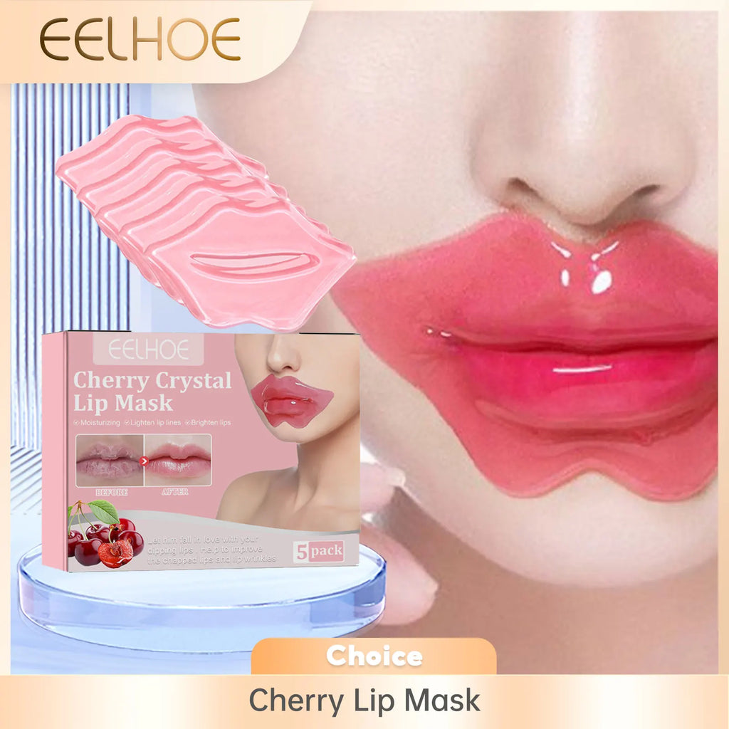 EELHOE Cherry Lip Mask – Moisturize, Fade Lines & Repair (5pk) Lip Mask Treatment Oasis Select