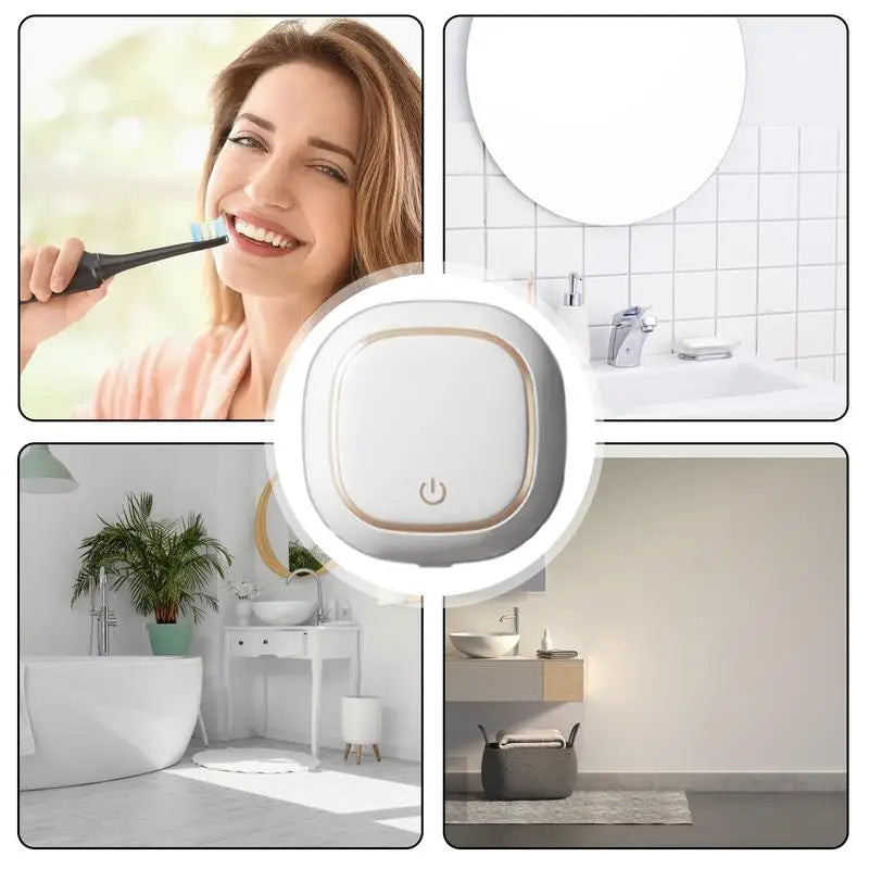 UV Toothbrush Sanitizing Holder – Portable Travel Case & Organizer