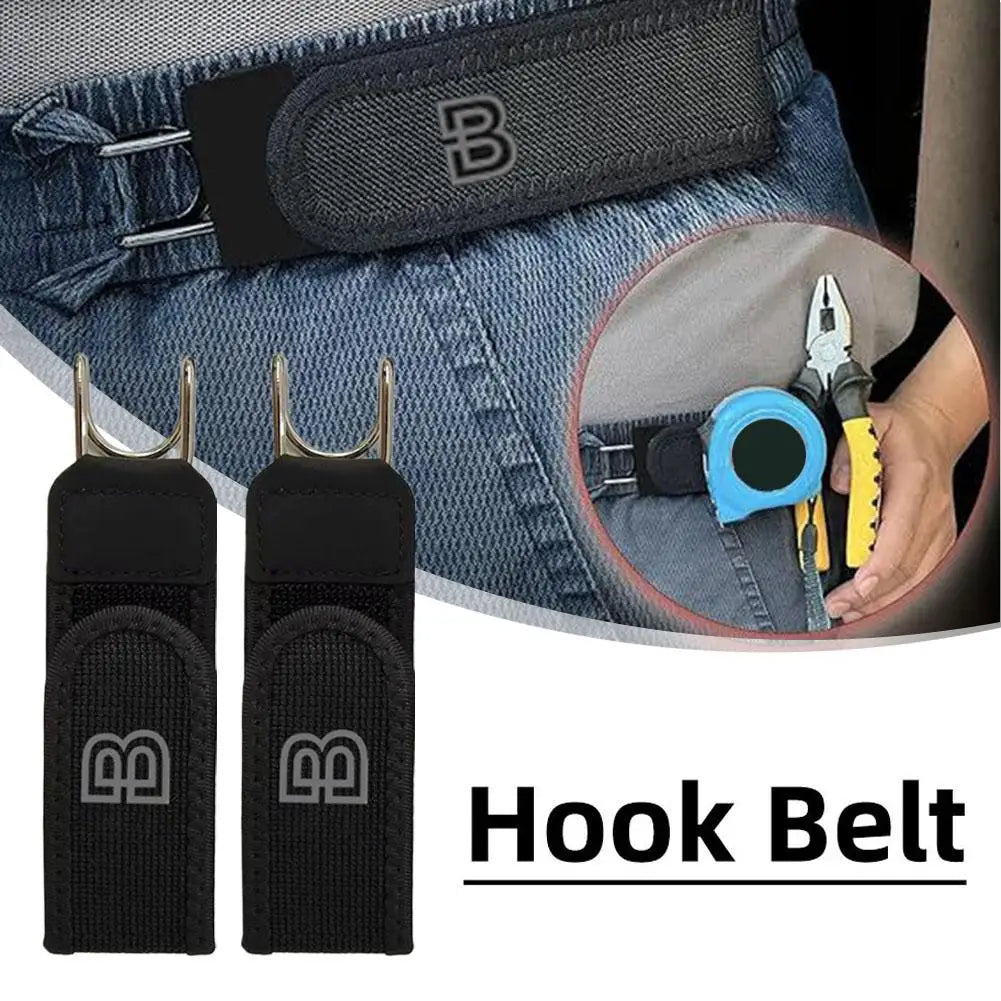 Invisible Elastic Belt – Buckleless Metal Hook Waist Strap Unisex