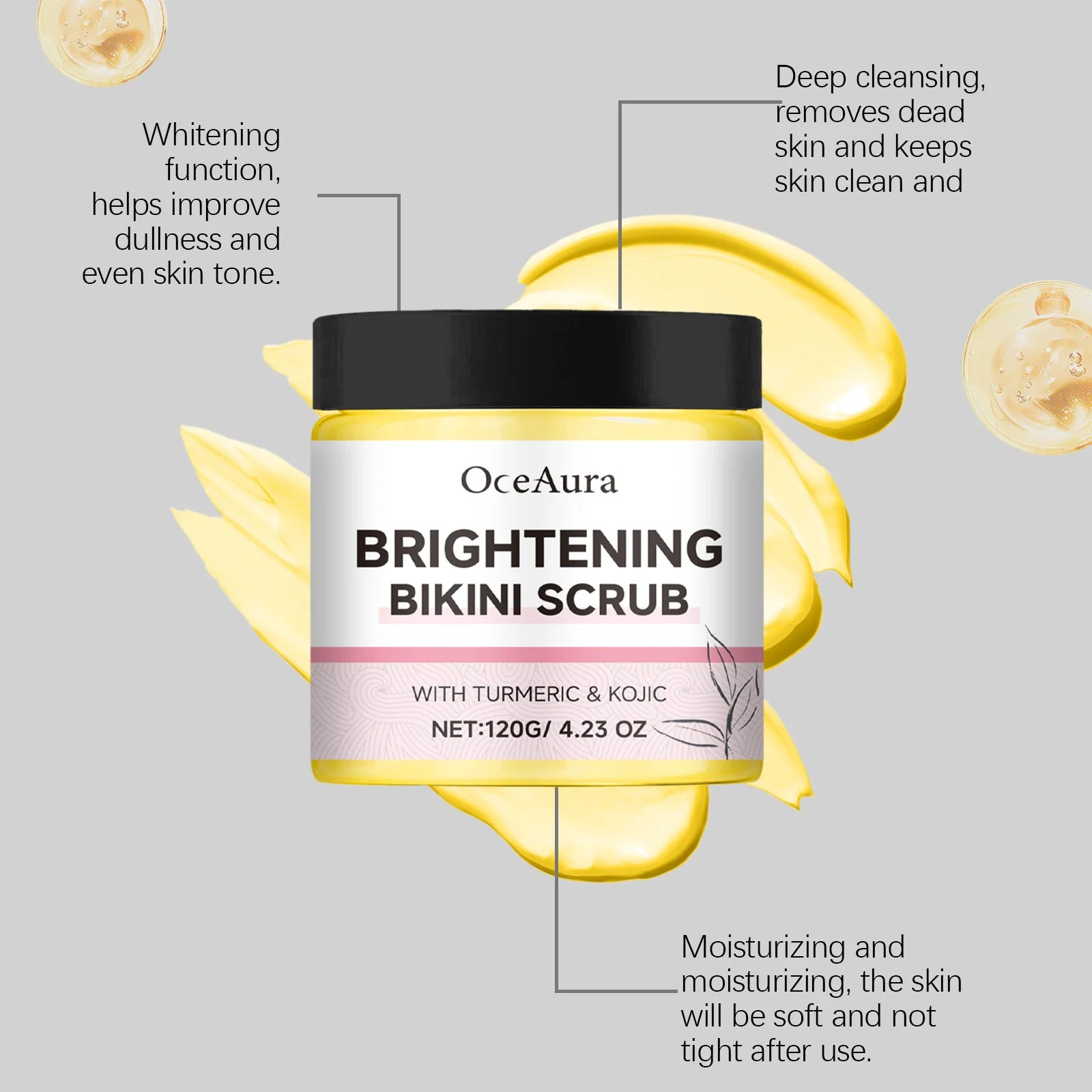 Vitamin Body Brighten Scrub Deep Cleansing Underarm Removes Dirt Improve Bleaching Exfoliate Dead Skin Private Parts Care Scrubs Oasis Select