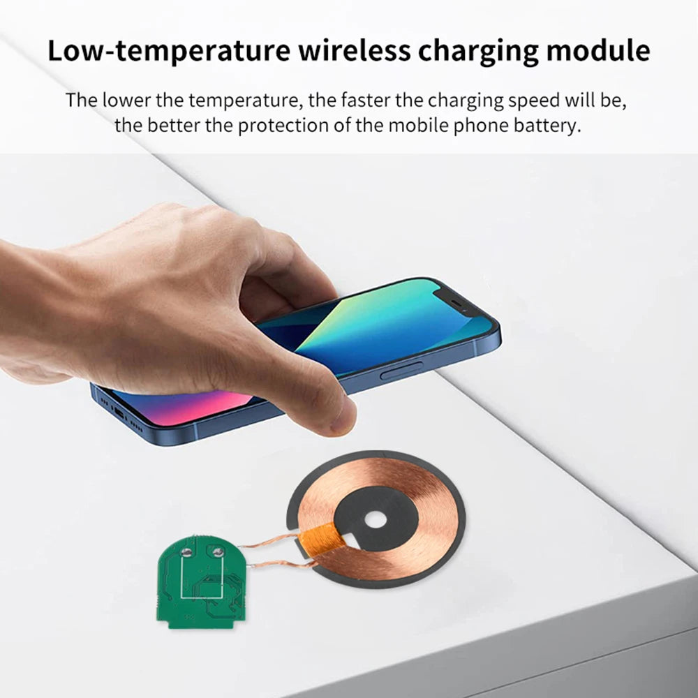 15W Wireless Charging Module Transmitter PCBA Wireless Charger Motherboard Magnetic Wireless Charging Motherboard + Coil Oasis Select
