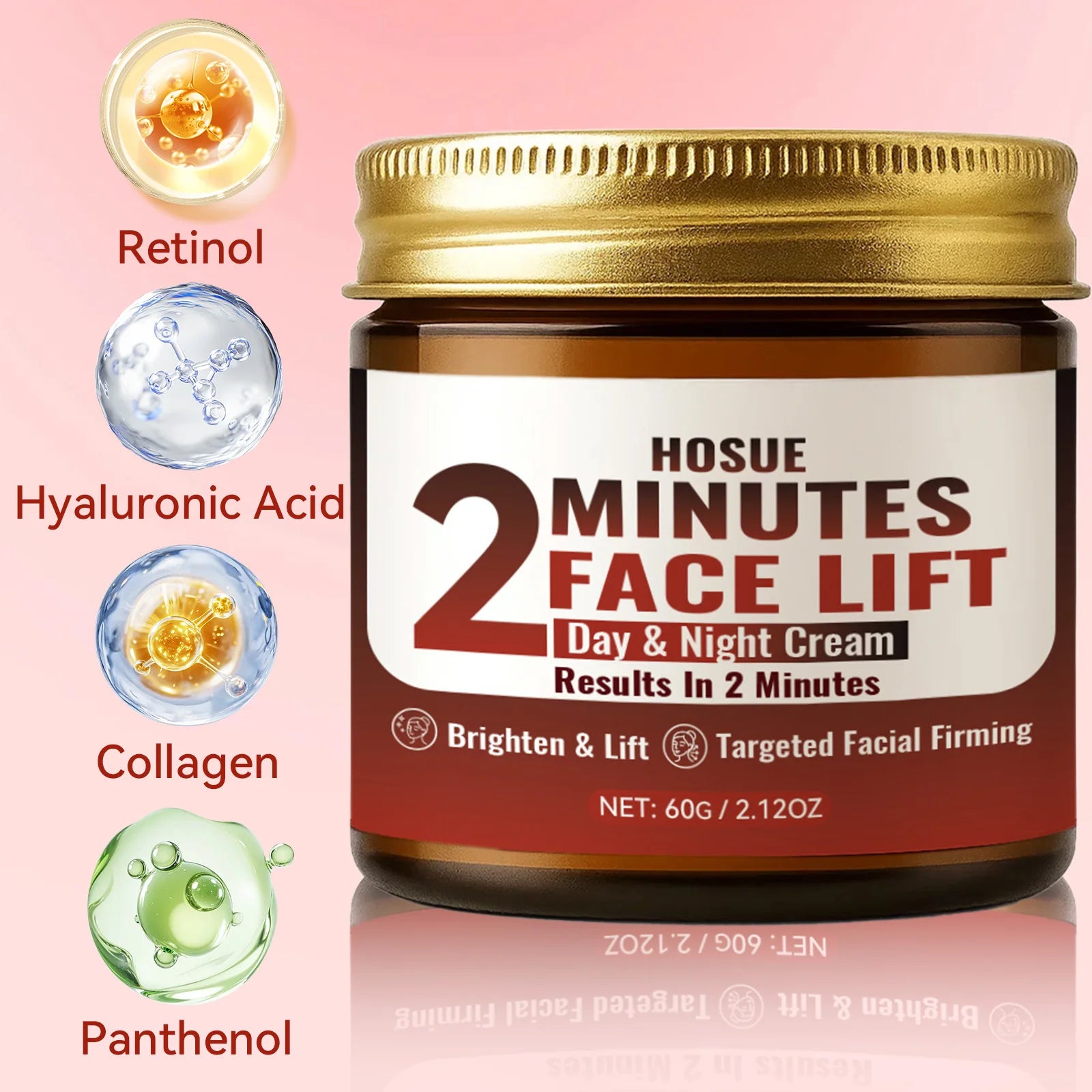Facial Lift Day & Night Cream – Retinol, Collagen & Hyaluronic Anti-Aging Face Cream Oasis Select