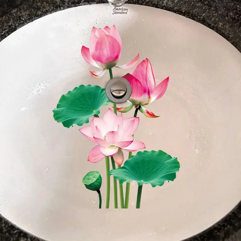 Toilet toilet sink tile stickers Waterproof wallpaper self-adhesive decorative painting shade refurbished stickers Oasis Select E