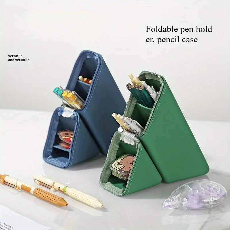 Perfect Gift for Students or Office Use 1 Stylish Silicone Pen Holder, Desktop Office and Study Pen Cup Foldable Pen Organizer Oasis Select