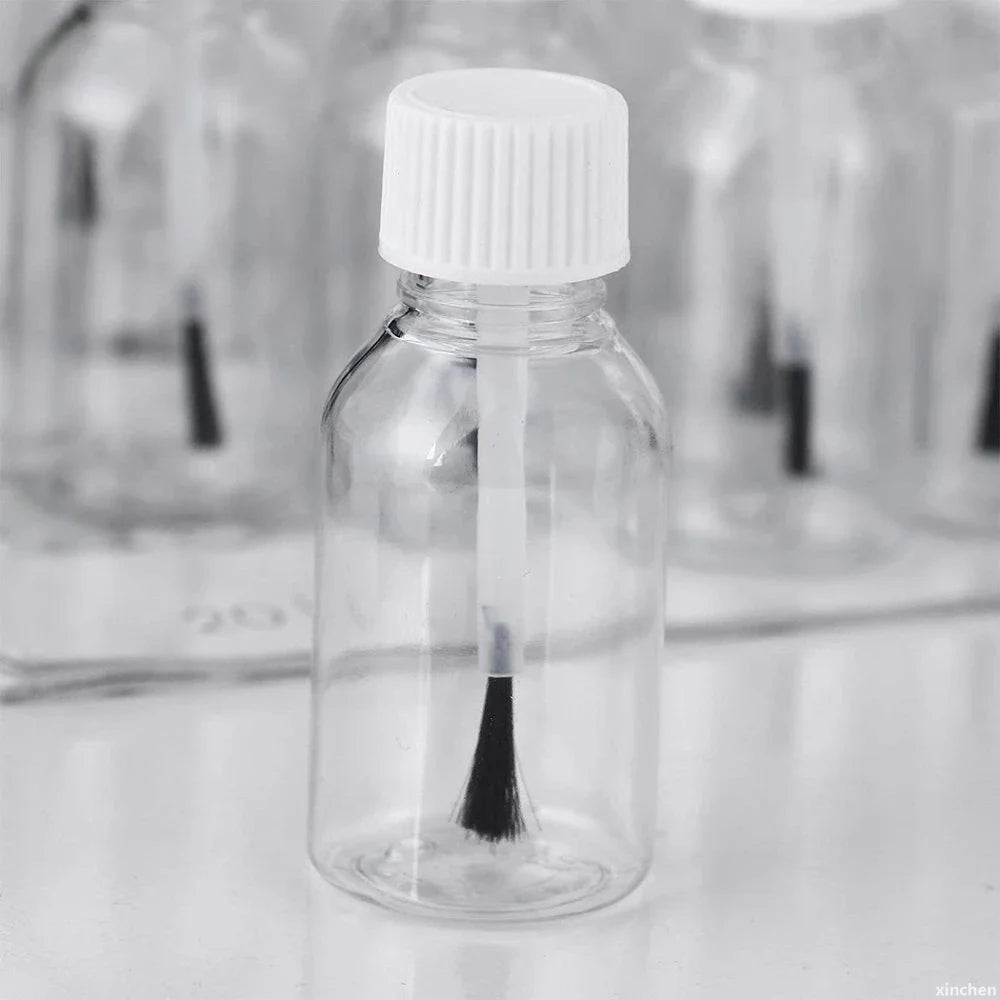 Refillable Nail Polish Bottles with Brush Cap | DIY Craft Jars