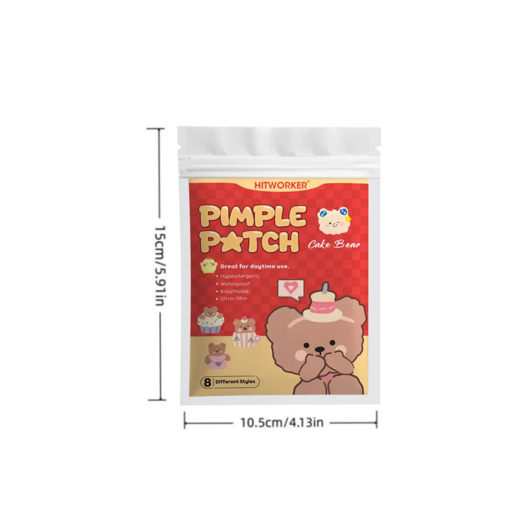 80/120/200 Hydrogel Tea Tree Essential Oil Anti acne Patch, effective for acne, cute bear design Oasis Select