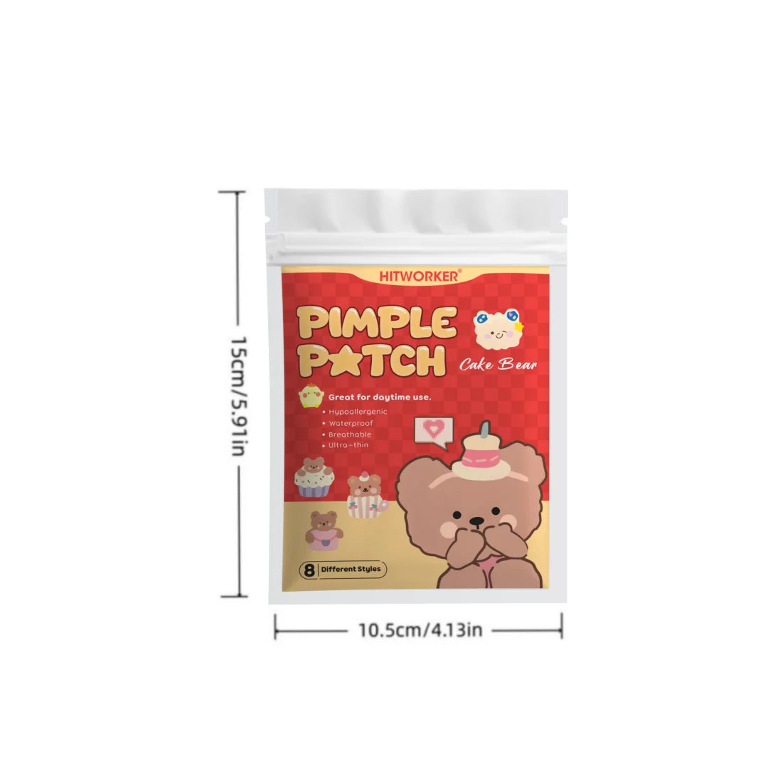80/120/200 Hydrogel Tea Tree Essential Oil Anti acne Patch, effective for acne, cute bear design Oasis Select