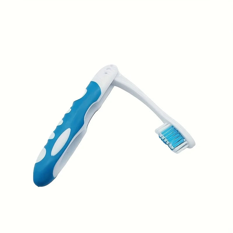 Manual Folding Travel Toothbrush, Full-head, Medium Bristles, Microfiber, Unscented, Portable and Easy to Clean Oasis Select 1 pc 4