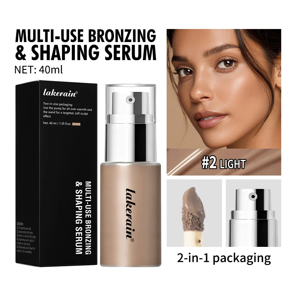 Lakerain Bronzing Foundation Serum | Contour & Brighten Skin