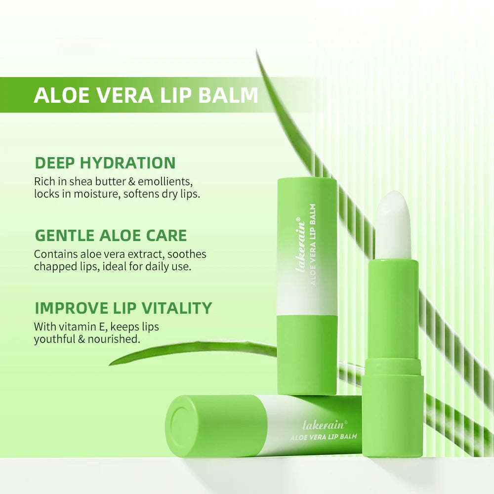 Lakerain Aloe Vera Lip Balm – Hydrating, Nourishing & Gentle Lip Balm Oasis Select