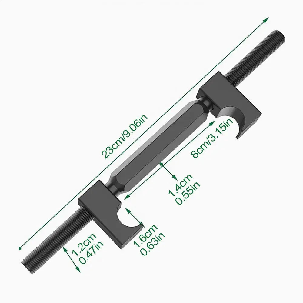 Shock Spring Compressor Tool Strut Spring Compressor Manual Removal Puller Tool For Motorbike Front Strut Replacement Tool Oasis Select Black