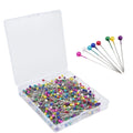 600Pcs Ball Head Design 38MM Sewing Pins Colorful Straight Positioning Pins Pearl Head Fabric Pins Sewing Making Oasis Select 600Pcs