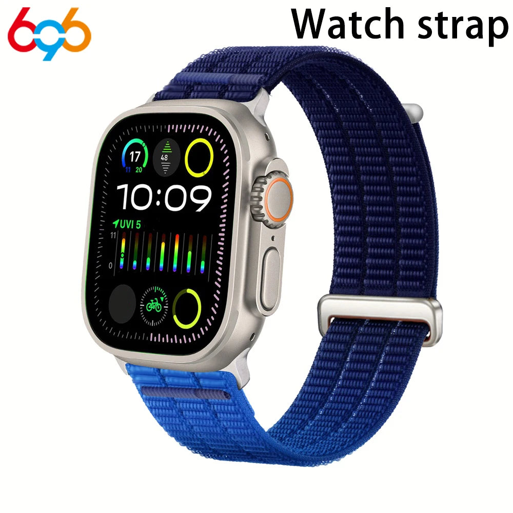 Women's Band For IWatch Series 9 8 7 6 SE 5 4 Nylon Sport Strap For Iwatch Ultra 45mm 42mm 40/38mm 44mm Breathable Wristband Men Oasis Select DB 38mm40mm41mm