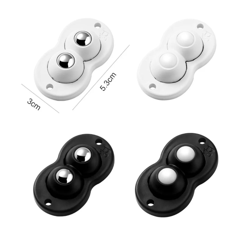 Wheels For Furniture Stainless Steel Roller Self Adhesive Caster Home 360 Degree Load Bearing Swivel Universal Wheel Oasis Select