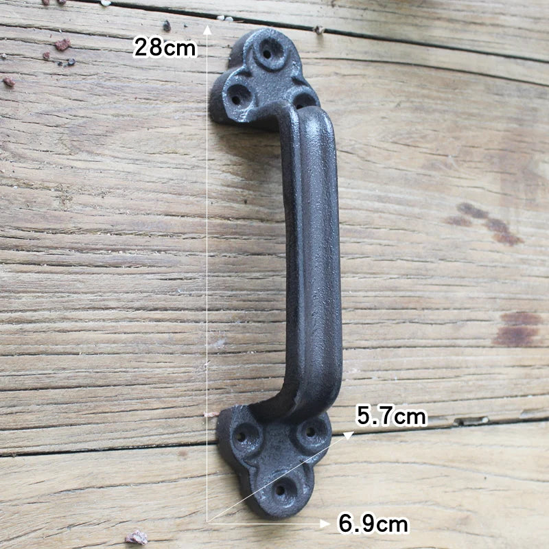 Halloween Christmas Castle European retro grand garden courtyard cast iron craft door handle home decoration wall decoration Oasis Select C