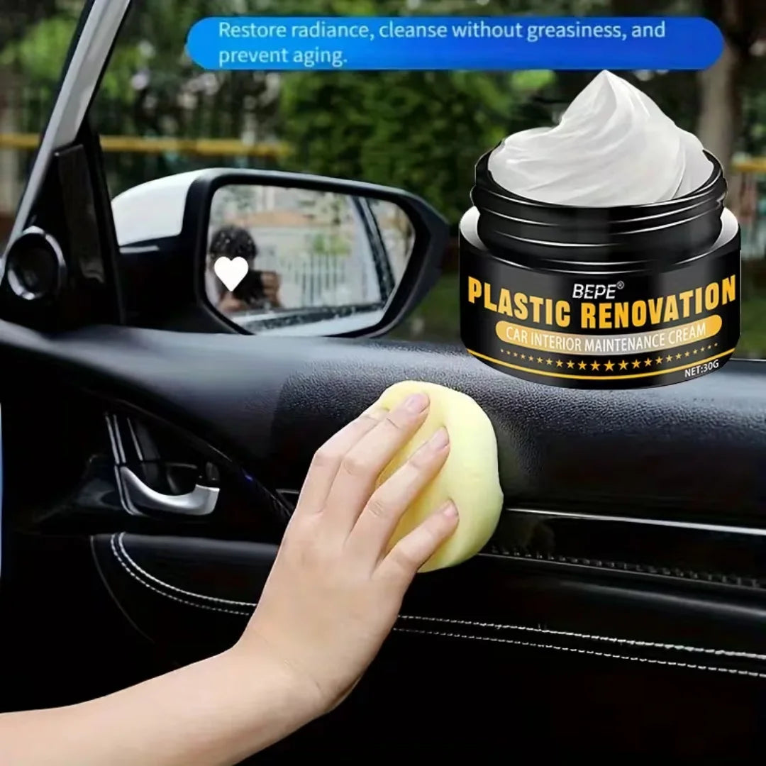 Plastic & Leather Renovation Cream – Car Interior Restorer Interior Restoration Cream Oasis Select