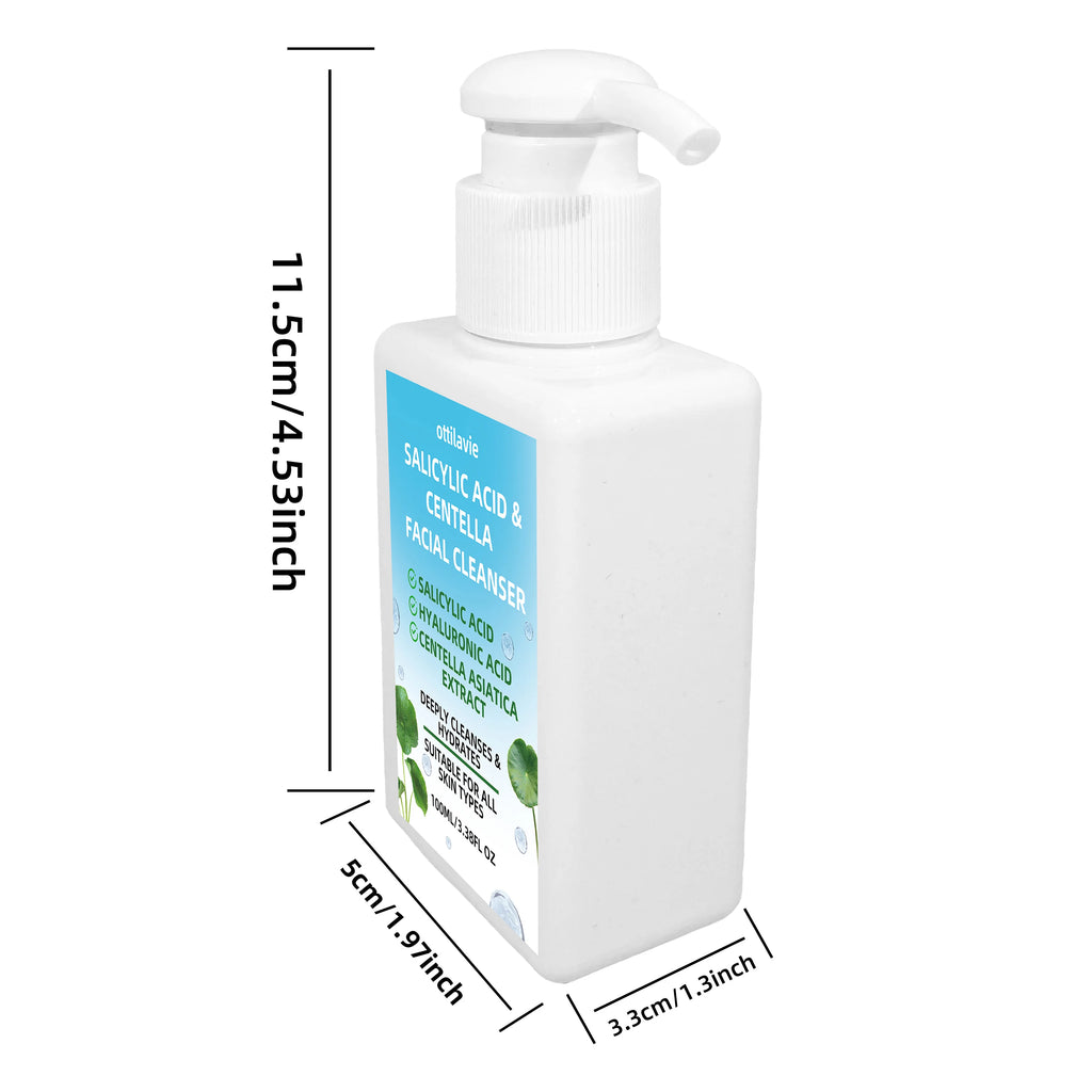 Ottilavie Salicylic Acid & Centella Face Wash 100ml Cleanser Facial Cleanser Oasis Select 100ml