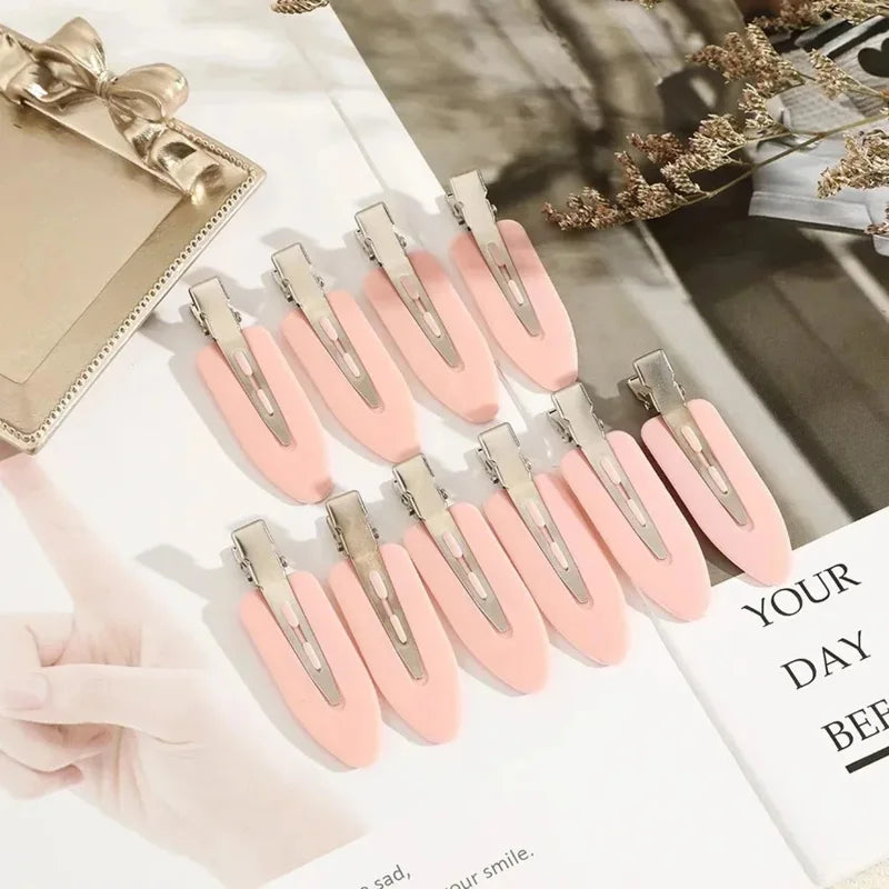 4pcs No Bend Seamless Hair Clips Side Bangs Fix Fringe Barrette Makeup Washing Face Accessories Women Girls Styling Hair Pins Oasis Select