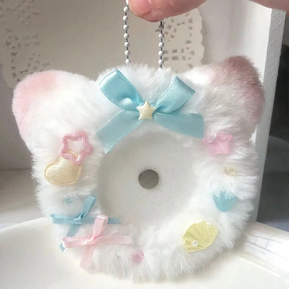 Lace Magnetic Anime Badge Holder Rose Candy Pins Display Base Heart Cross Ornate Ribbon Badge Flower Ita Bag Accessories Oasis Select Style 2