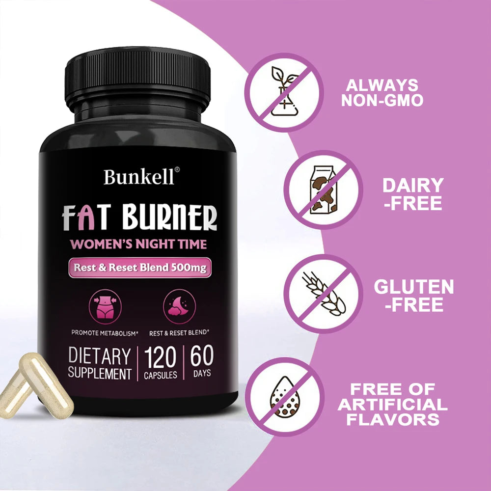 Women's Night Fat Burner – Belly Fat & Sleep Support Supplement Night Fat Burner Oasis Select