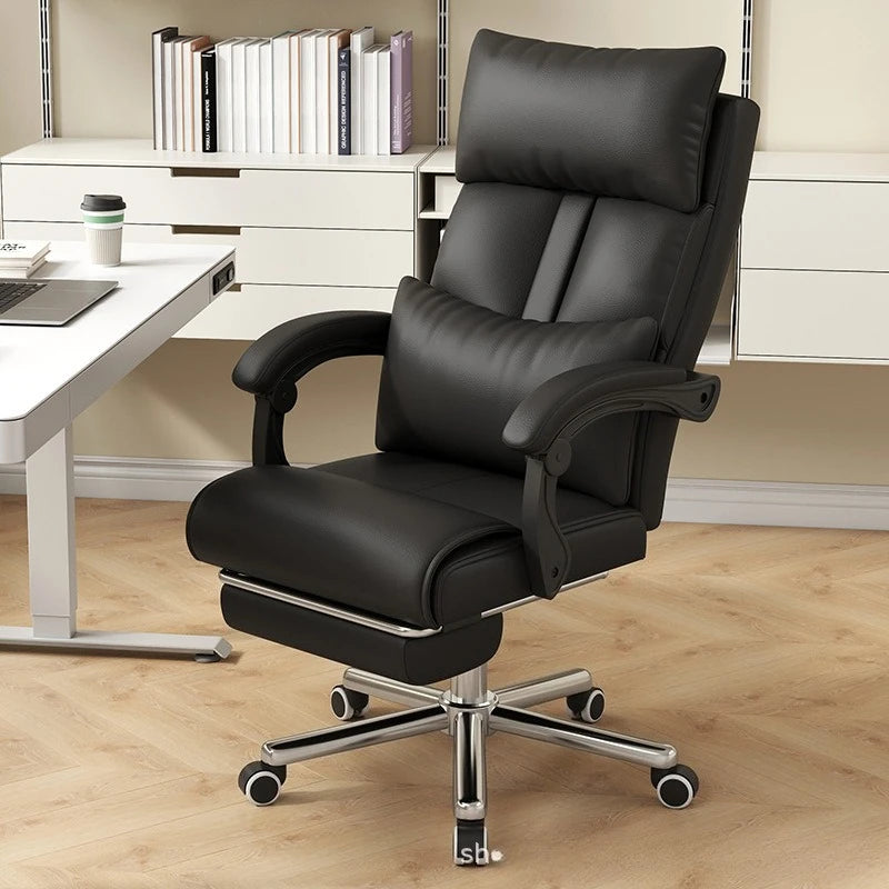 Boss chair office nap ergonomic computer chair home waist comfortable sedentary e-sports sofa chair Oasis Select black