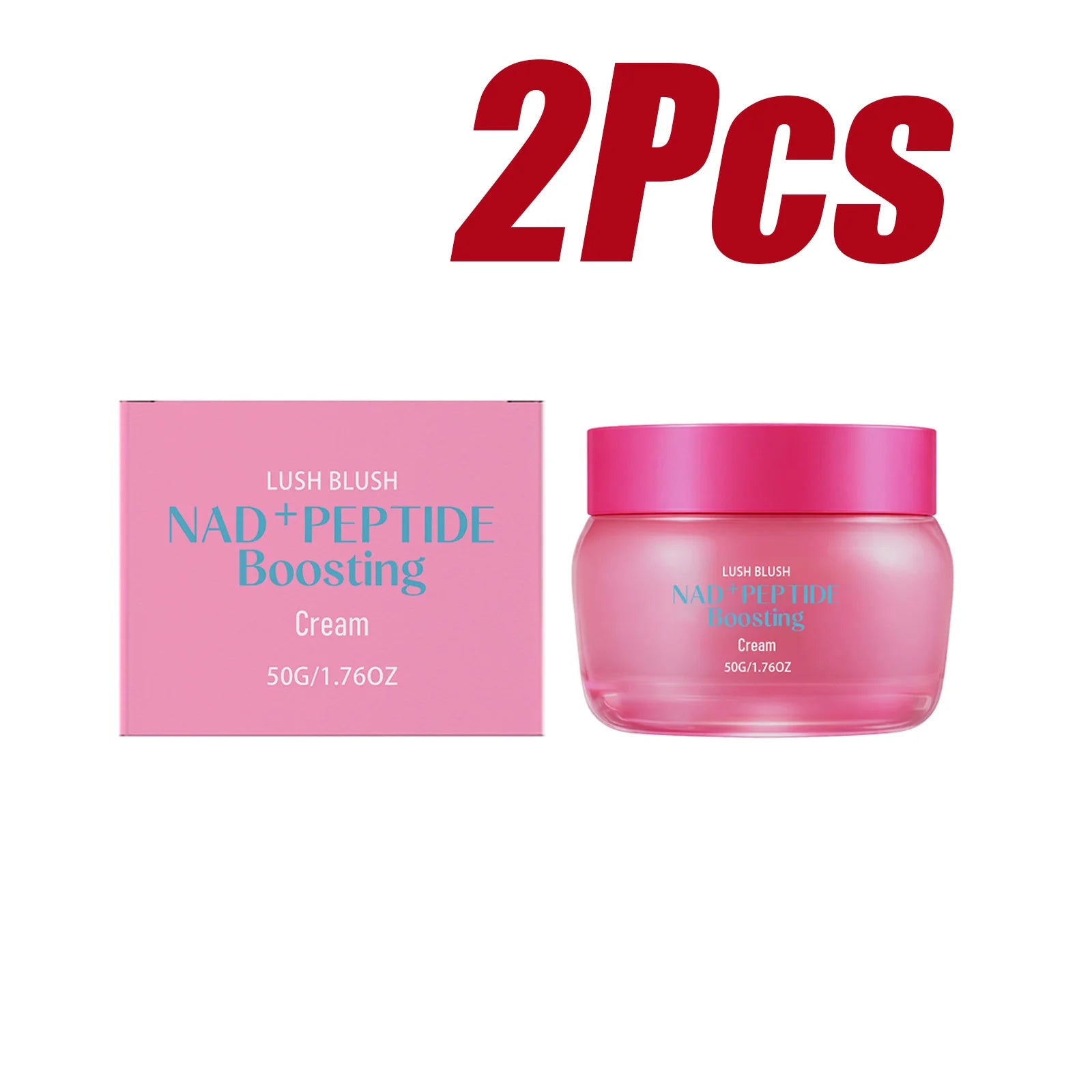 NAD+ Peptide Boosting Cream Anti-Wrinkle Firming Lifting Hydrating & Repairing Face Cream for Sagging Skin Daily Skincare Oasis Select 2Pcs