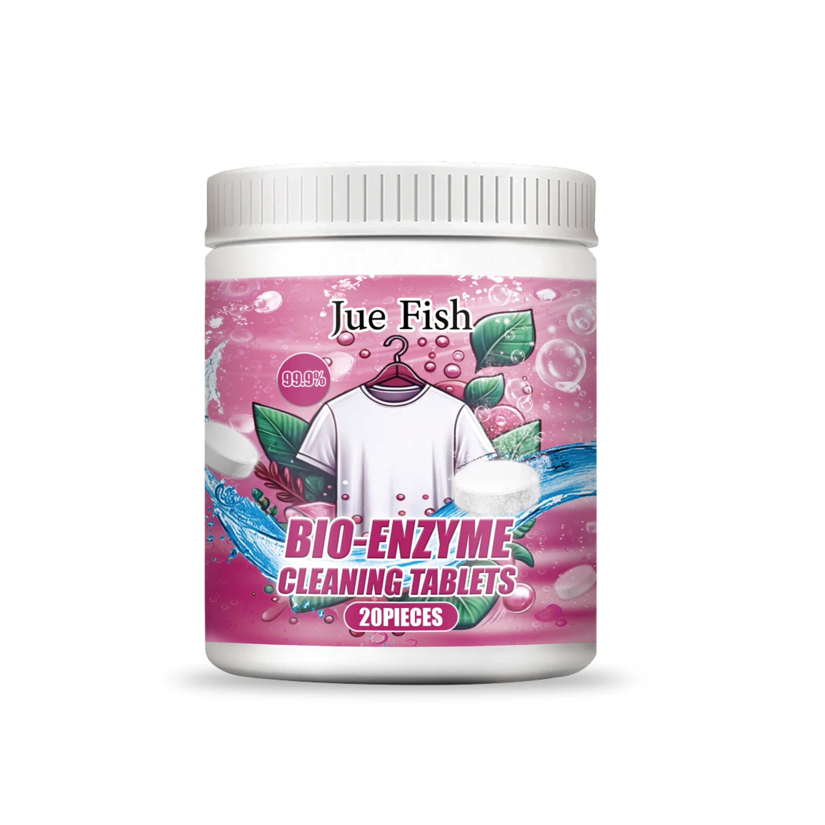 Bio Enzyme Cleaning Tablets Strong Decontamination Remove Stubborn Dirt Prevent Clothing Fading Whitener Clothing Stains Remover Oasis Select 20pcs
