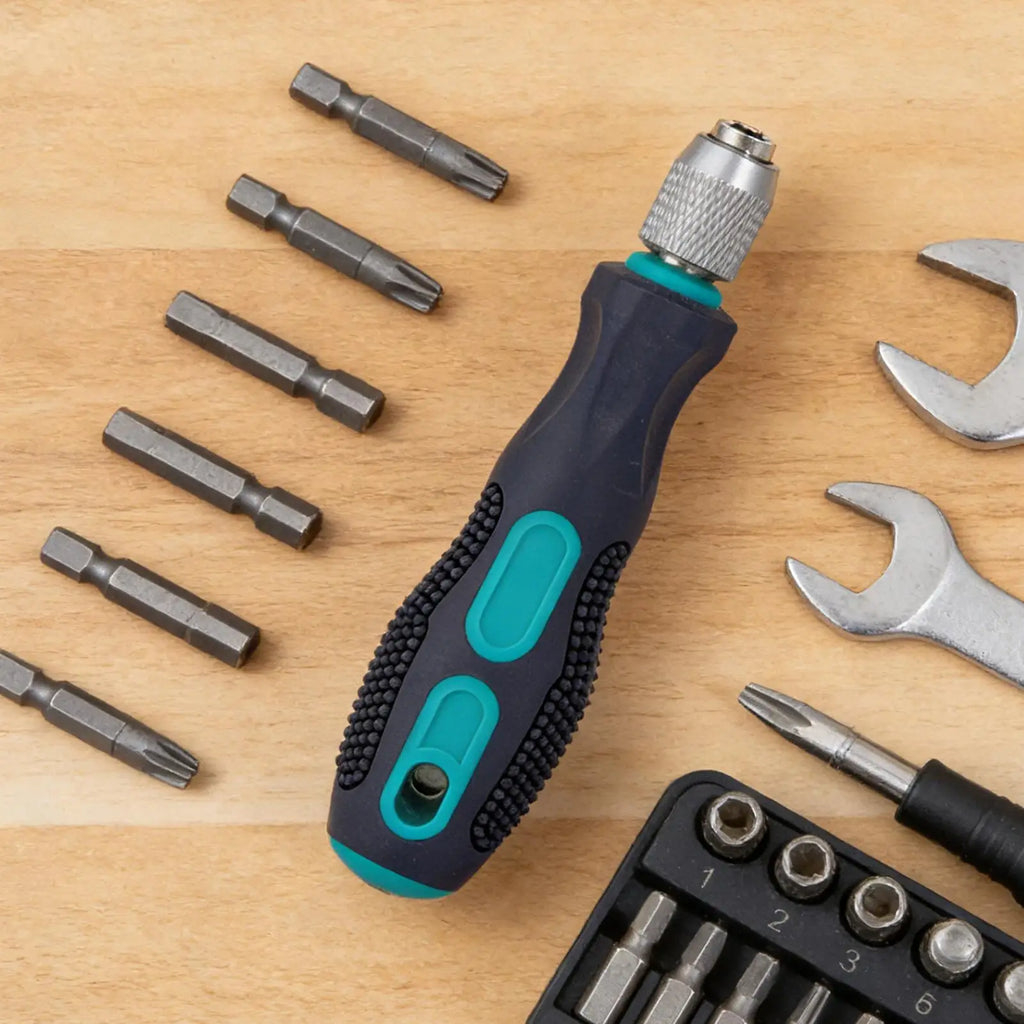 Screwdriver Bit Handle Non-Slip Quick Release Hand Tools 1/4 Inch Hex Screwdriver Handle for Household Appliances Automotive Oasis Select