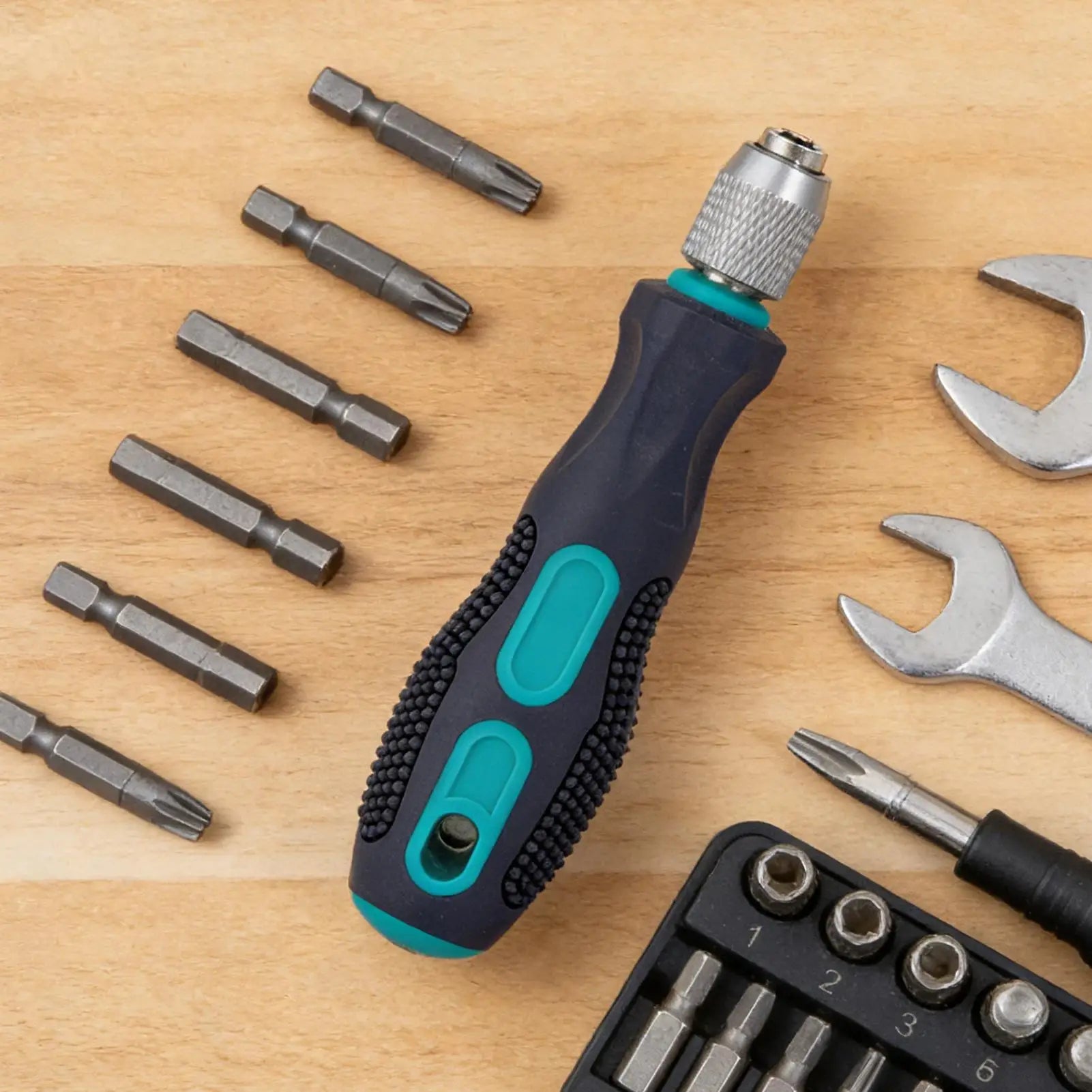 Screwdriver Bit Handle Non-Slip Quick Release Hand Tools 1/4 Inch Hex Screwdriver Handle for Household Appliances Automotive Oasis Select