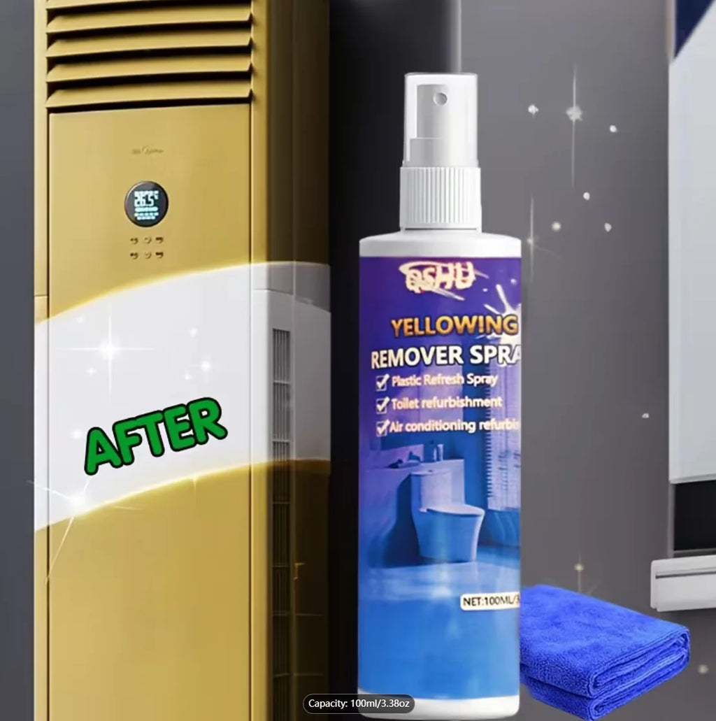 100ML Plastic Yellowing Remover Spray, for Air Conditioner & Toilet, Removes Stains Oasis Select