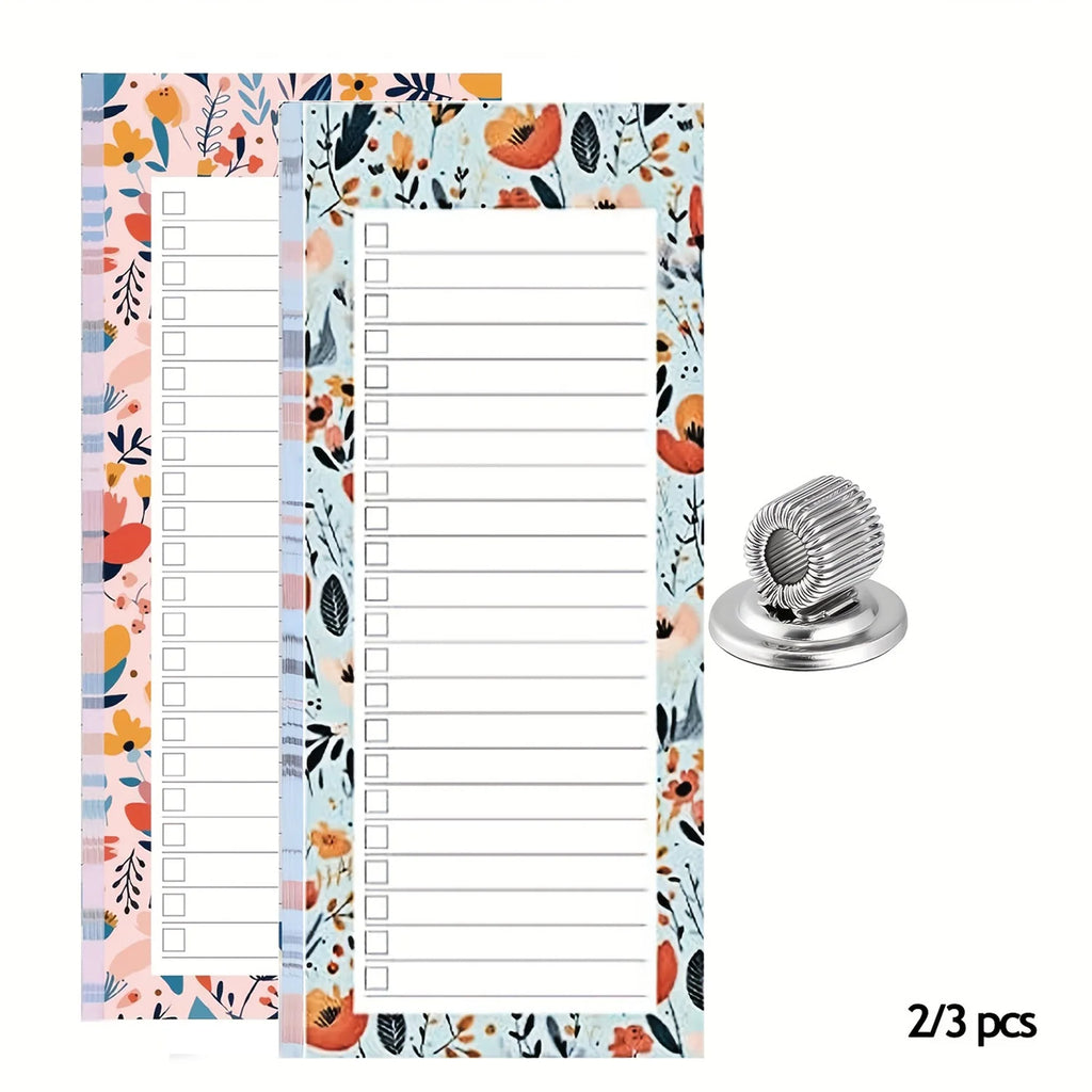 2 Includ 1 Note Pen Holder Magnetic Shopping List Notebook Clip 100 Oasis Select