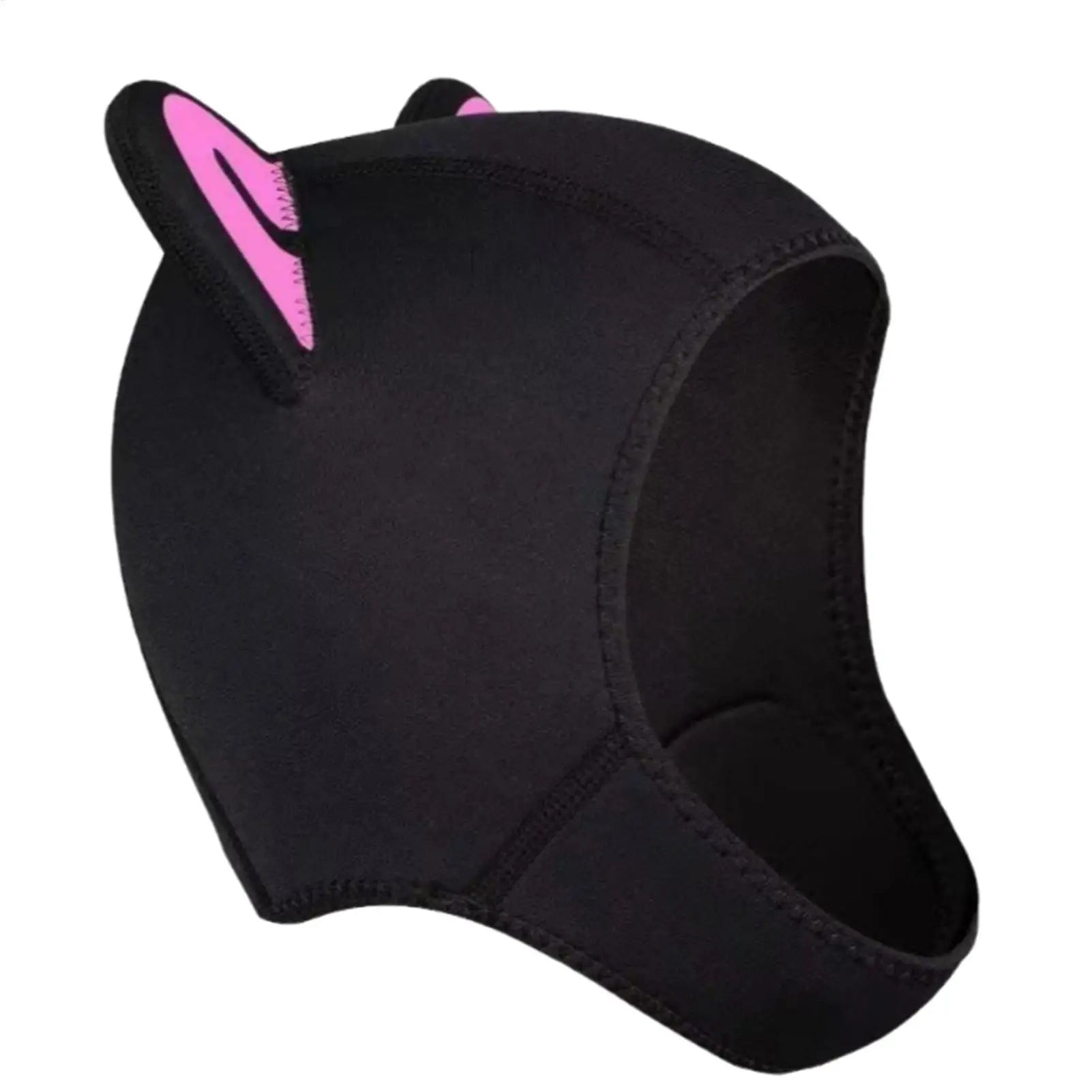 1PC Diving Hood With Chin Straps Women Cute Cat Ears Waterproof Hat Wetsuit Hood Swimming Snorkeling Caps Diving Head Cover Oasis Select