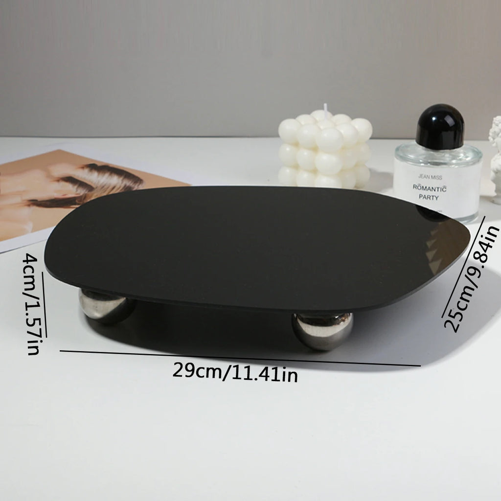 Han style Irregular Trays, Coasters, Tabletop Ornaments, Aromatherapy Plates, Photography Props, Jewelry Trays Oasis Select black