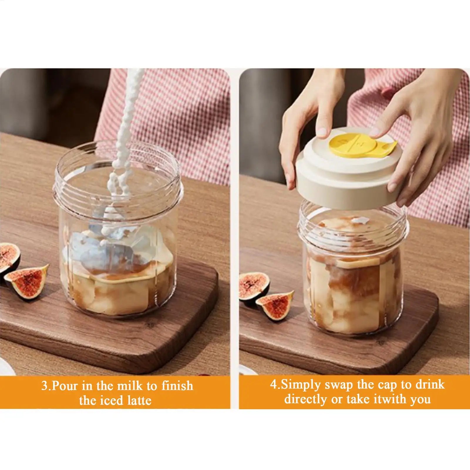 2-in-1 Ice Maker Bottle & Cold Brew Cup | 400ml Travel Mug