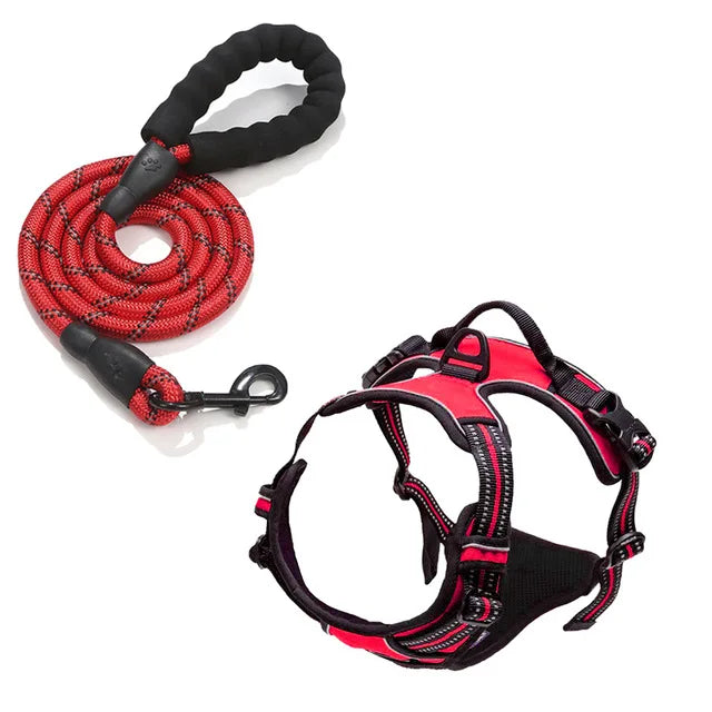 Reflective Shoulder Straps, Large and Medium-sized Dog Chest Straps, Vest Dog Leash Pet Supplies Oasis Select Red suit XL code