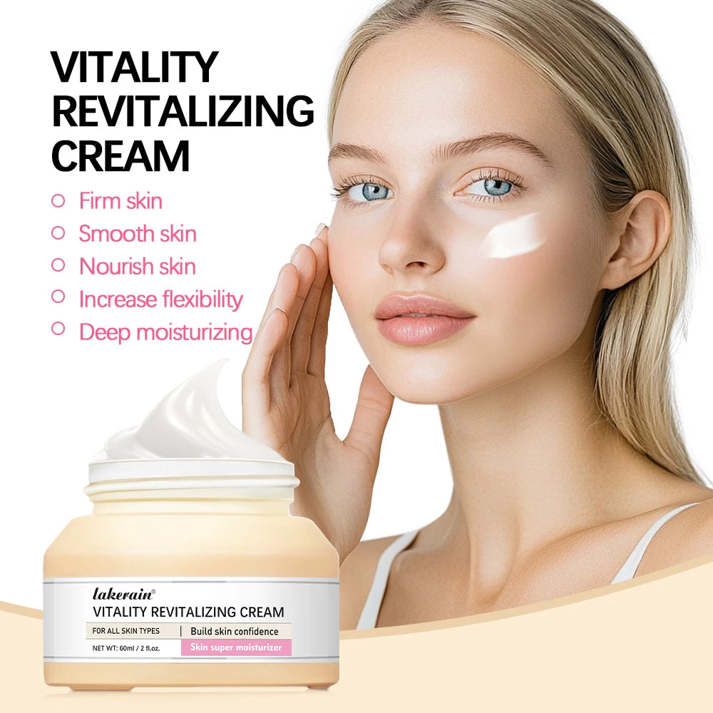Facial Moisturizing Cream Makeup Vitality Revitalizing Cream Hyaluronic Acid Reduces Fine Lines Lift Firm Face Moisturizer Oasis Select