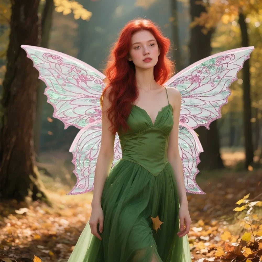 Princess Angel Fairy Wings – Sparkling Organza Butterfly Wings