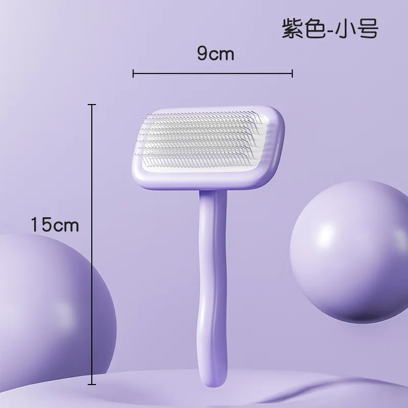 Pet Dog Comb, Bichon Frise Comb, Special Plucking Comb, Small Dog Hair Fluffy, Cleaning and Beauty Needle Comb Products Oasis Select S square head purple Pet grooming comb