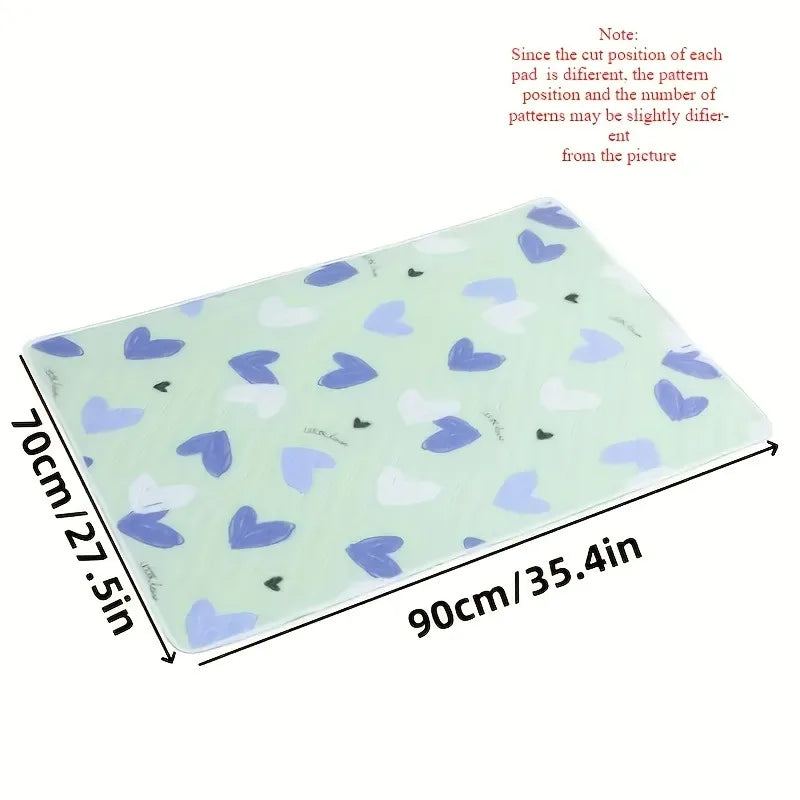 Washable & Reusable Anti-Slip Bed Protector Pad - Thick Durable Polyester Fiber Care Mat Design for Adults, Seniors & Pets Oasis Select 70cm