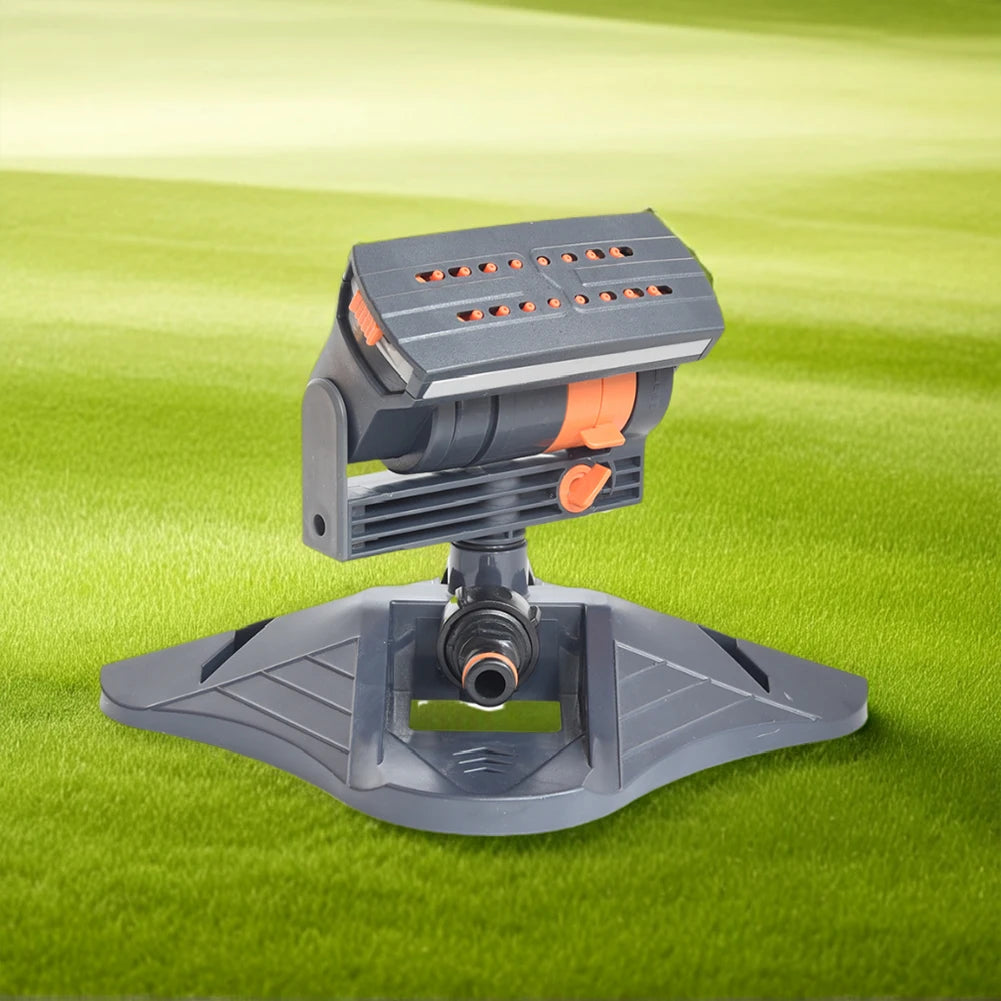 Mini Oscillating Sprinkler Large Coverage Adjustable Rotating Lawn Sprinkler 16Holes Watering Grass Sprinkler for Outdoor Garden Oasis Select