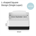 Professional Heavy-Duty Bed Risers Furniture Risers Square Adjustable Bed Lifts Risers Non-slip Bed Lifter Desk Sofa Chair Legs Oasis Select White 1 layer