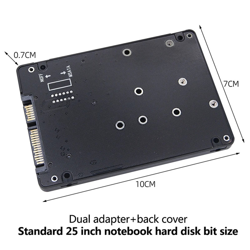 New Sale NGFF To SATA 3 External HDD Enclosure MSATA SSD M.2 SATA Protocol Adapter Board Oasis Select