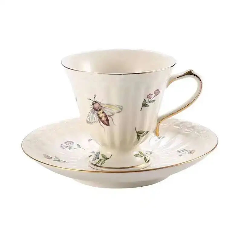 British European French Ceramic Coffee Cup And Dish Set Afternoon Teapot Dessert Teapot Coffee Mug Teacup Pot Kitchen Drinkware Oasis Select